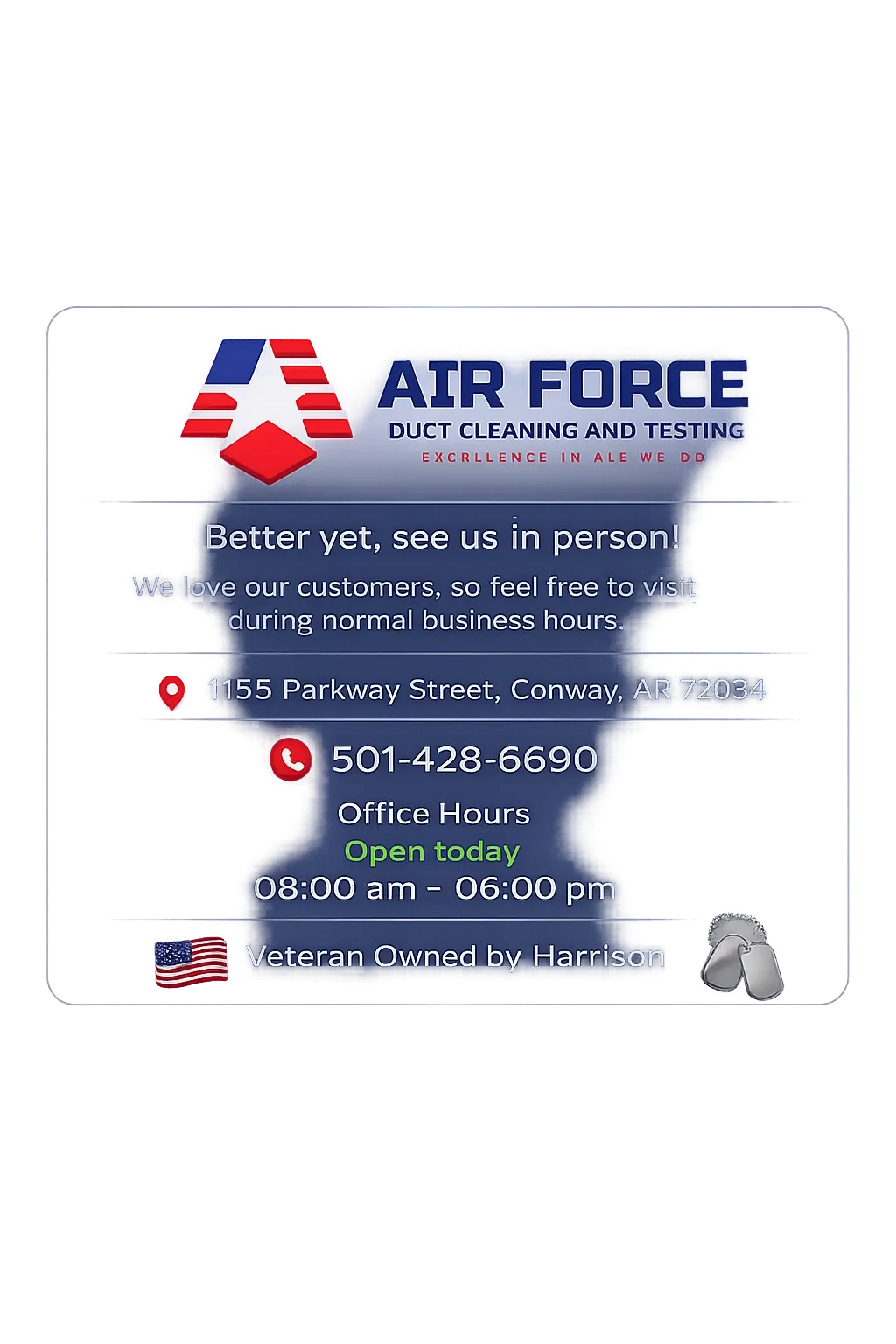 Air Force Duct Cleaning and Testing - Duct Cleaning Professional